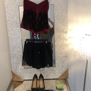 Selling the whole outfit corset, shorts and shoes!